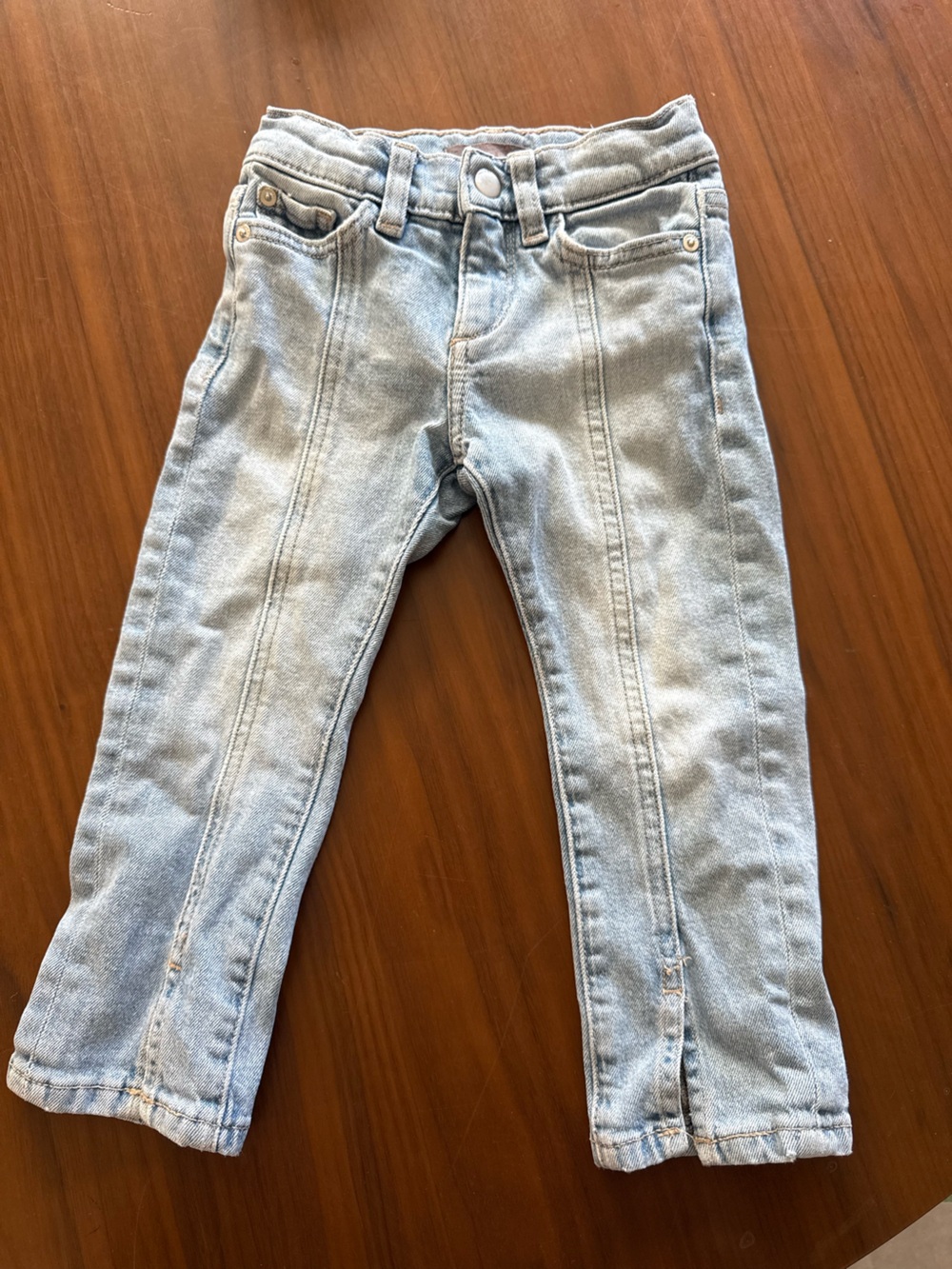 DL1961 Light Blue Kids Jeans with Front Seams